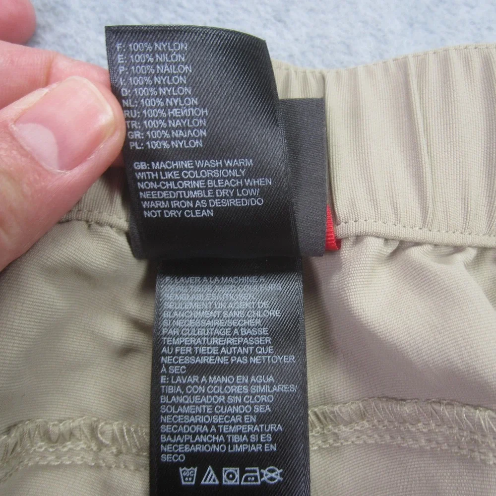 The North Face Pants Mens XXL Khaki Tan Convertible Nylon Zip‎ Ankle Hiking